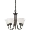 Bella 5-Light Oiled Bronze Chandelier with Etched Glass Shade by Thomas Lighting -Thomas Lighting Sales oiled bronze thomas lighting chandeliers sl805115 64 1000