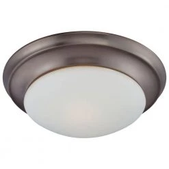 2-Light Oiled Bronze Ceiling Flush Mount by Thomas Lighting