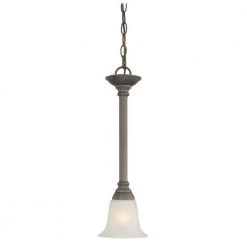 Riva 1-Light Painted Bronze Pendant by Thomas Lighting