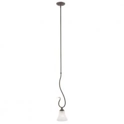 Elipse 1-Light Painted Bronze Hanging Pendant by Thomas Lighting