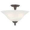 Riva 3-Light Painted Bronze Ceiling Semi-Flush Mount Light by Thomas Lighting -Thomas Lighting Sales painted bronze thomas lighting chandeliers sl869663 64 1000