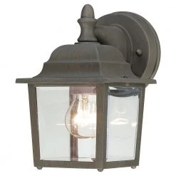 Covington 1-Light Painted Bronze Outdoor Wall-Mount Lantern Sconce by Thomas Lighting