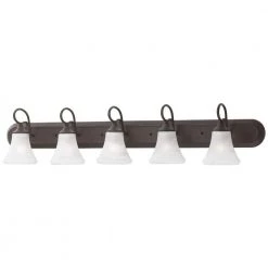 Elipse 5-Light Painted Bronze Wall Vanity Light by Thomas Lighting
