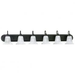 Homestead 6-Light Painted Bronze Wall Vanity Light by Thomas Lighting