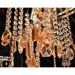 Nadia Collection 1-Light Polished Chrome and Amber Crystal Mini-Pendant by Worldwide Lighting -Thomas Lighting Sales polished chrome finish amber crystal worldwide lighting pendant lights w83179c8 am c3 1000