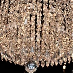 Gatsby Collection 8-Light Polished Chrome and Clear Crystal Chandelier with Drum Shade by Worldwide Lighting -Thomas Lighting Sales polished chrome finish clear crystal worldwide lighting chandeliers w83137c20 1f 1000