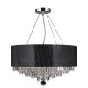 Gatsby Collection 8-Light Polished Chrome and Clear Crystal Chandelier with Drum Shade by Worldwide Lighting -Thomas Lighting Sales polished chrome finish clear crystal worldwide lighting chandeliers w83137c20 64 1000