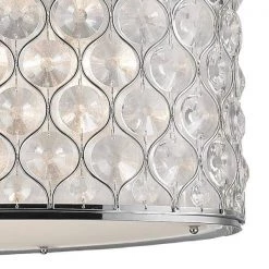 Paris 1-Light Polished Chrome with Clear Crystal Pendant by Worldwide Lighting 10 Paris 1-Light Polished Chrome with Clear Crystal Pendant by Worldwide Lighting -Thomas Lighting Sales polished chrome worldwide lighting chandeliers cp415c32 cl 1f 1000