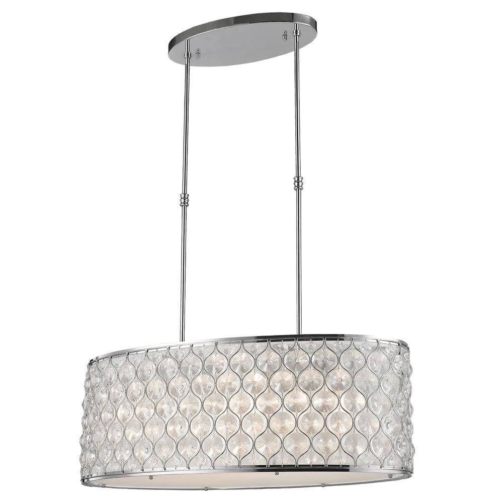 Paris 1-Light Polished Chrome with Clear Crystal Pendant by Worldwide Lighting 3 Paris 1-Light Polished Chrome with Clear Crystal Pendant by Worldwide Lighting