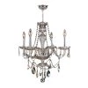 Provence Collection 4-Light Chrome and Golden Teak Crystal Chandelier by Worldwide Lighting 2 Provence Collection 4-Light Chrome and Golden Teak Crystal Chandelier by Worldwide Lighting -Thomas Lighting Sales polished chrome worldwide lighting chandeliers w83095c23 gt 64 1000
