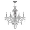Provence Collection 5-Light Polished Chrome Chandelier with Clear Crystal by Worldwide Lighting 1 Provence Collection 5-Light Polished Chrome Chandelier with Clear Crystal by Worldwide Lighting -Thomas Lighting Sales polished chrome worldwide lighting chandeliers w83101c25 cl 64 1000