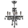 Gatsby Collection 5-Light Polished Chrome with Chrome Crystal Chandelier by Worldwide Lighting