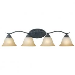 Prestige 4-Light Sable Bronze Wall Vanity Light by Thomas Lighting
