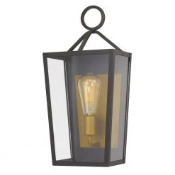 Monterrey 17 in. 1-Light Satin Brass Outdoor Wall Sconce Lamp by Worldwide Lighting