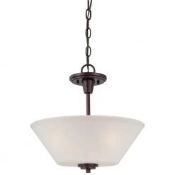 Pittman 2-Light Sienna Bronze Hanging Pendant by Thomas Lighting