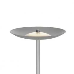 Parasol 70.67 in. Silver Finish LED Floor Lamp Wireless Charging and Table Top Shelf Tall Standing Torchiere Lamp by Worldwide Lighting -Thomas Lighting Sales silver worldwide lighting floor lamps w63441 002 76 1000