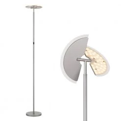Mantis 67.72 in. Black Finish LED Floor Lamp Dimmable Up-Light Tall Standing Torchiere Lamp by Worldwide Lighting -Thomas Lighting Sales silver worldwide lighting floor lamps w63442 002 44 1000