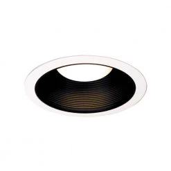 6 in. White With Black Baffle Recessed Trim by Thomas Lighting