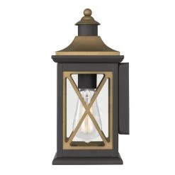 Stonington 1-Light 2-Tone Outdoor Wall Lantern Sconce by Worldwide Lighting -Thomas Lighting Sales two tone worldwide lighting outdoor sconces e10028 003 1f 1000