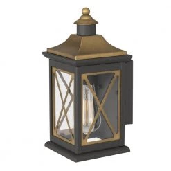 Stonington 1-Light 2-Tone Outdoor Wall Lantern Sconce by Worldwide Lighting -Thomas Lighting Sales two tone worldwide lighting outdoor sconces e10028 003 c3 1000