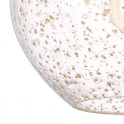 Hive 11 in. x 11 in. x 15 in. 1-Light Vintage brass Finish Gold Flakes Glass Pendant by Worldwide Lighting -Thomas Lighting Sales vintage brass worldwide lighting chandeliers e80005 010 1f 1000