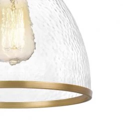 Cloe 9 in. x 9 in. x 10.5 in. 1-Light Vintage Brass Finish Harmer Glass Pendant by Worldwide Lighting -Thomas Lighting Sales vintage brass worldwide lighting pendant lights e80003 010 fa 1000