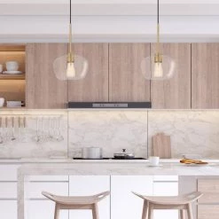 Hive 10 in. x 10 in. x 15.5 in. 1-Light Vintage brass Finish Gold Flakes Glass Pendant by Worldwide Lighting -Thomas Lighting Sales vintage brass worldwide lighting pendant lights e80004 010 e1 1000