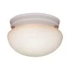 3-Light Matte White Ceiling Flush Mount by Thomas Lighting