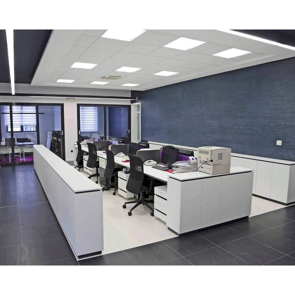 2 ft. x 2 ft. 32-Watt White Integrated LED Edge-Lit Flat Panel T-Bar Grid Recessed Troffer Light by Worldwide Lighting 6 2 ft. x 2 ft. 32-Watt White Integrated LED Edge-Lit Flat Panel T-Bar Grid Recessed Troffer Light by Worldwide Lighting - Image 5